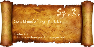 Szathmáry Kitti névjegykártya