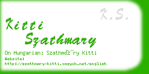 kitti szathmary business card